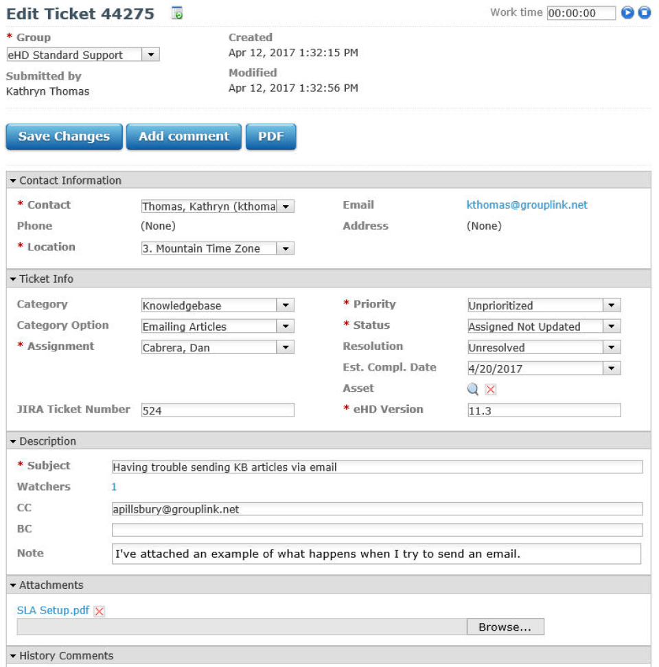 screenshot of everything HelpDesk